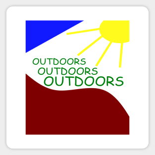 Outdoors Magnet